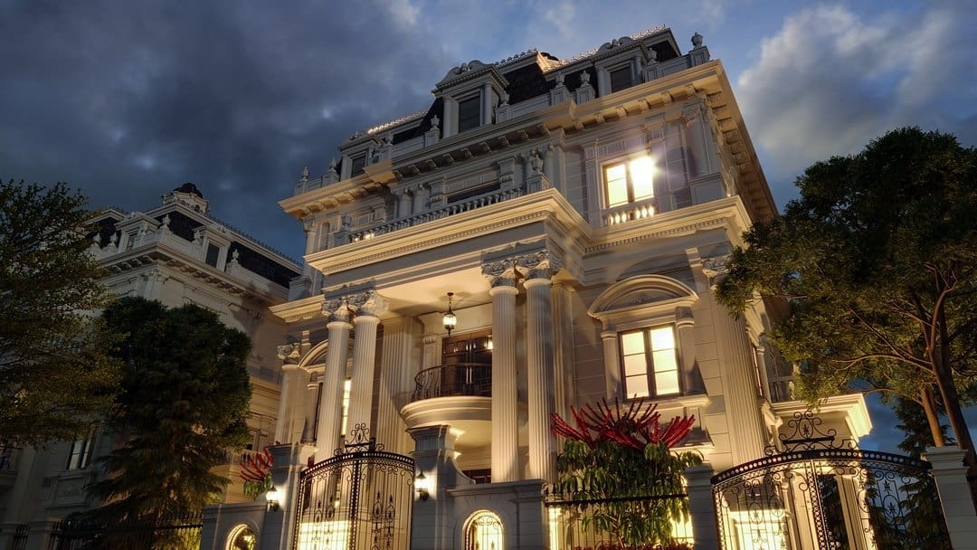Phối cảnh biệt thự khu đô thị Danko City