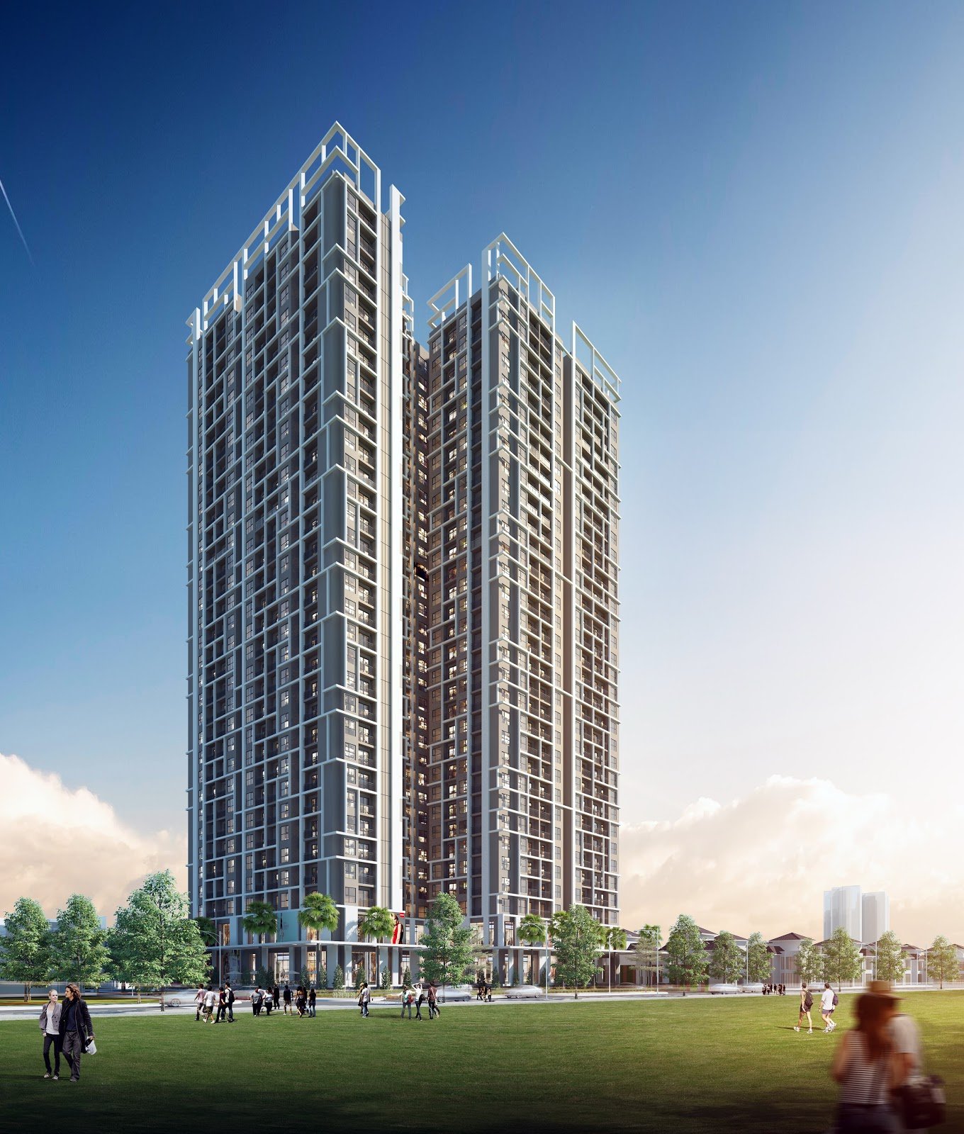 Phối cảnh đứng của dự án