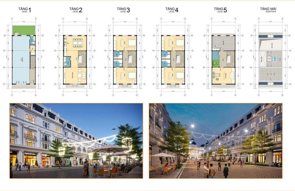 Mẫu thiết kế Shophouse tham khảo