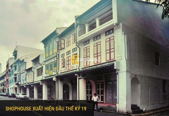 Thiết kế Shophouse điển hình khi mới ra mắt