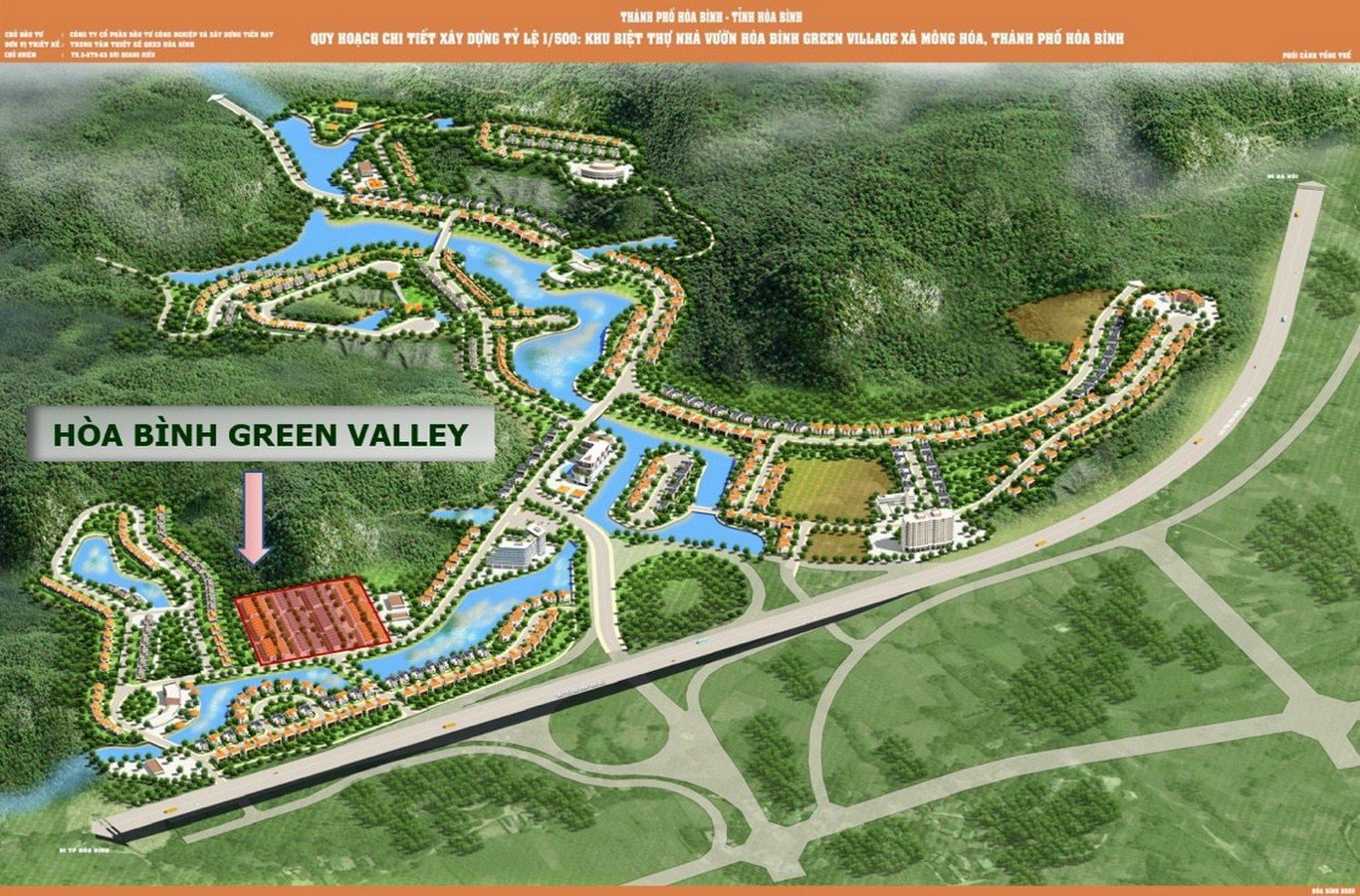 Quy hoạch toàn bộ khu vực dự án Green Valley