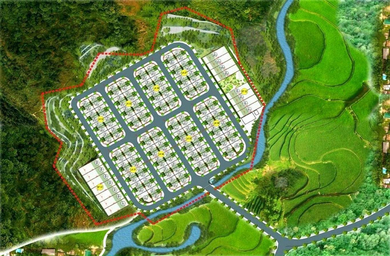 Mặt bằng 159 lô Hòa Bình Green Valley