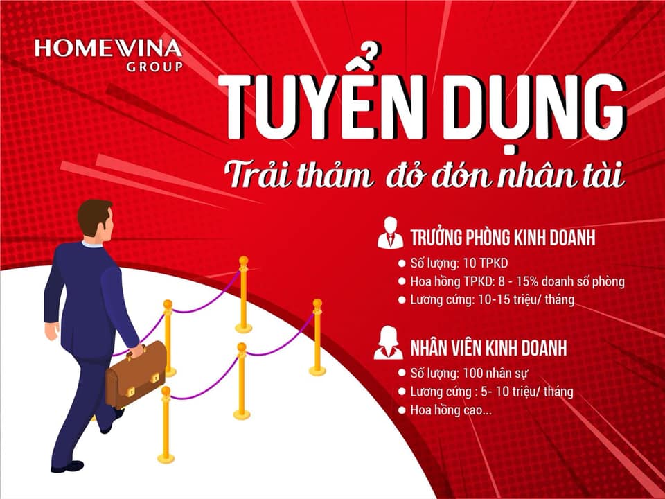 Tuyển nhân viên kinh doanh bất động sản tại Vĩnh Yên, Vĩnh Phúc