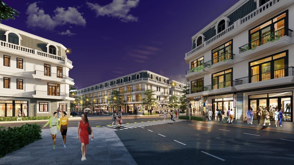 Phối cảnh Shophouse Vĩnh Yên Center City