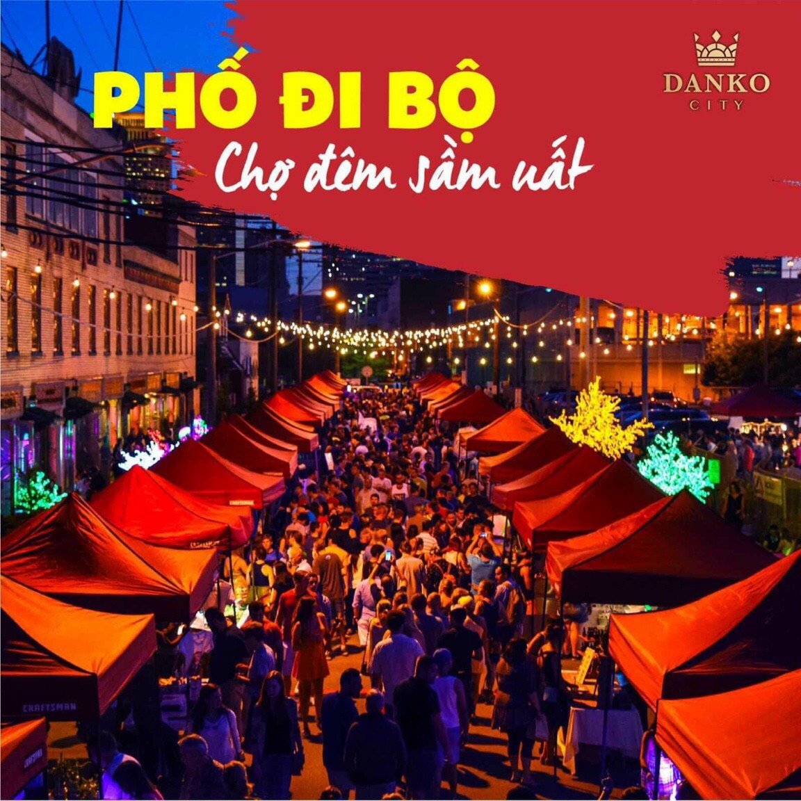 Phố đi bộ sầm uất tại Danko City
