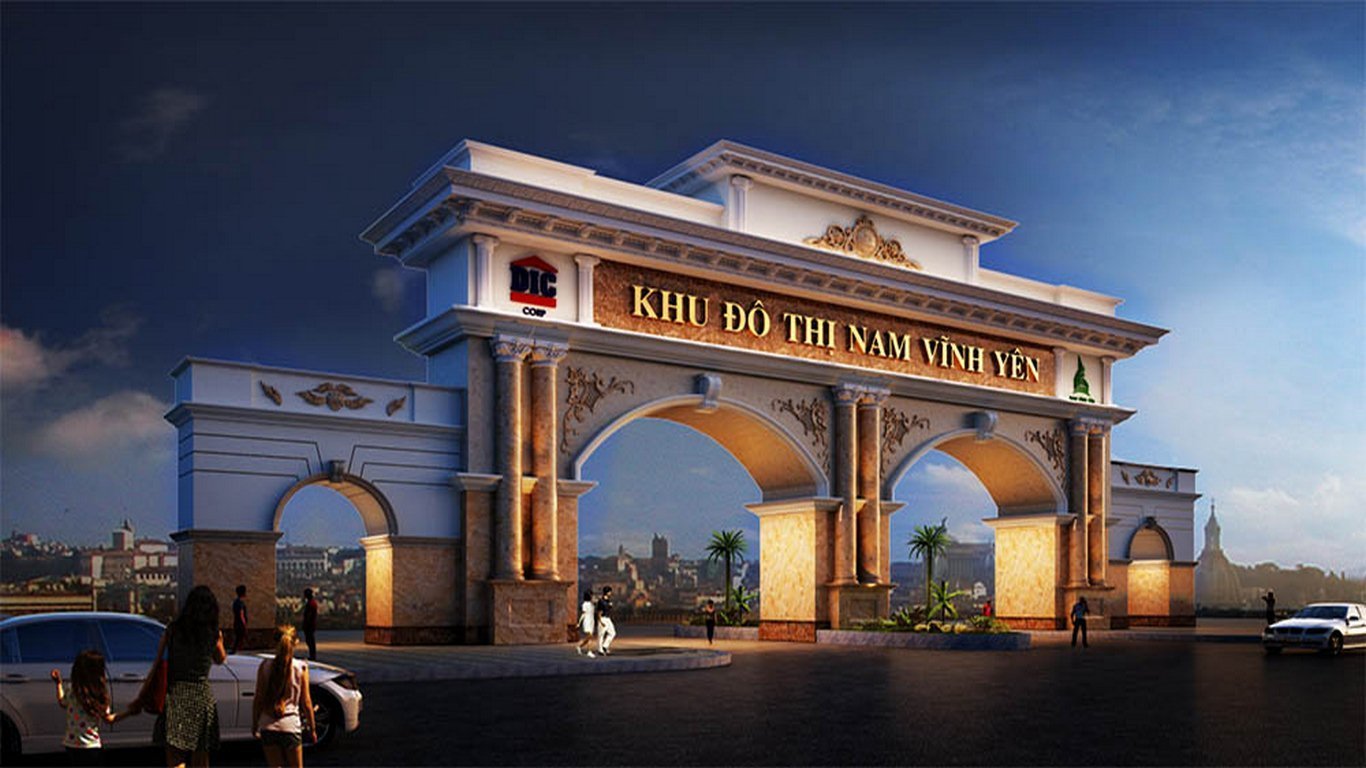 Cổng chào khu đô thị Nam Vĩnh Yên