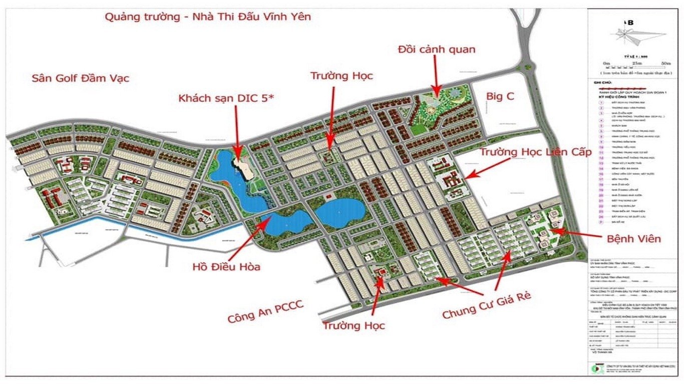 Mặt bằng bố trí tiện ích dự án
