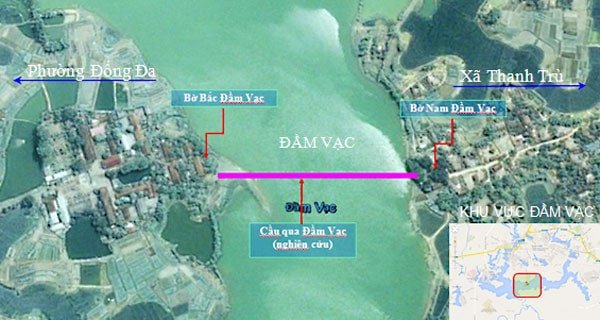 Cầu Đầm Vạc có vị trí kết nối quan trọng