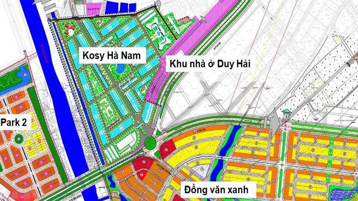 Vị trí khu đô thị Kosy Lita Hà Nam